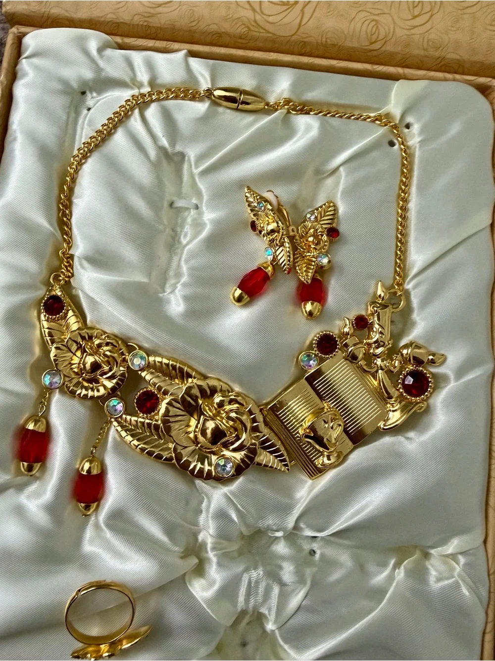 Disney Parks Beauty and the Beast Deluxe Costume Accessory Jewelry Set